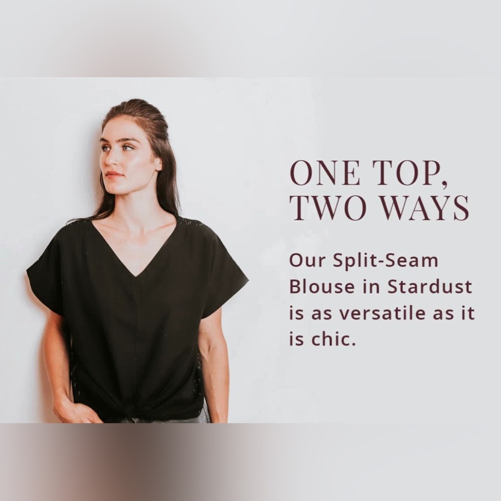 Sseko Stardust Ikat Split Seam Blouse